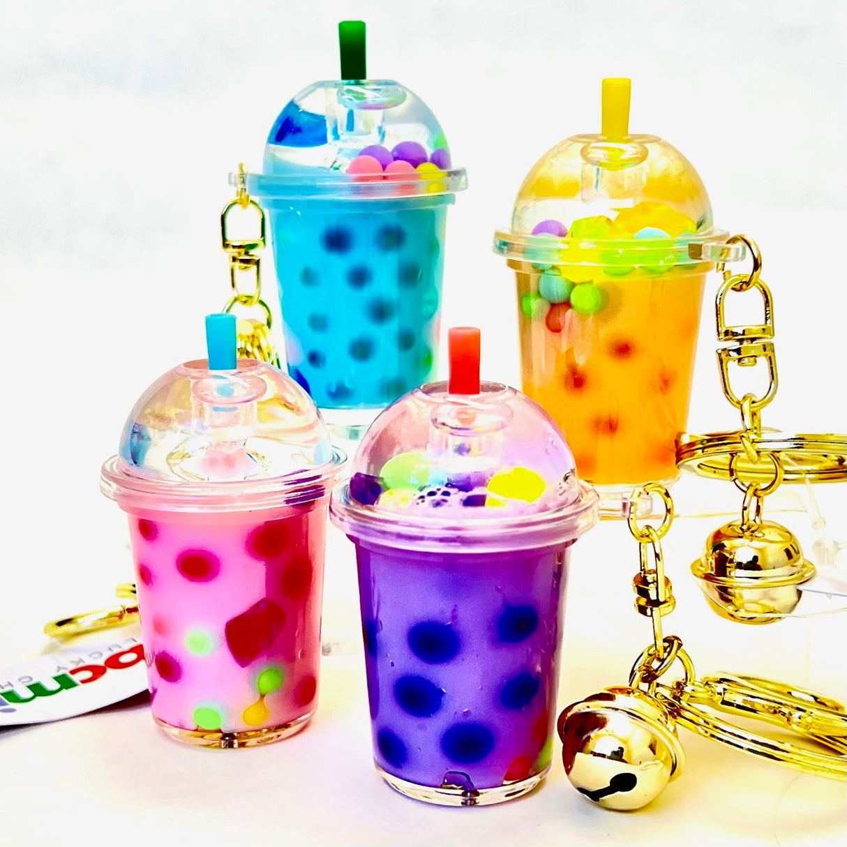 Pastel Round Top Boba Floaty Key Charm | 12095 | Bcmini