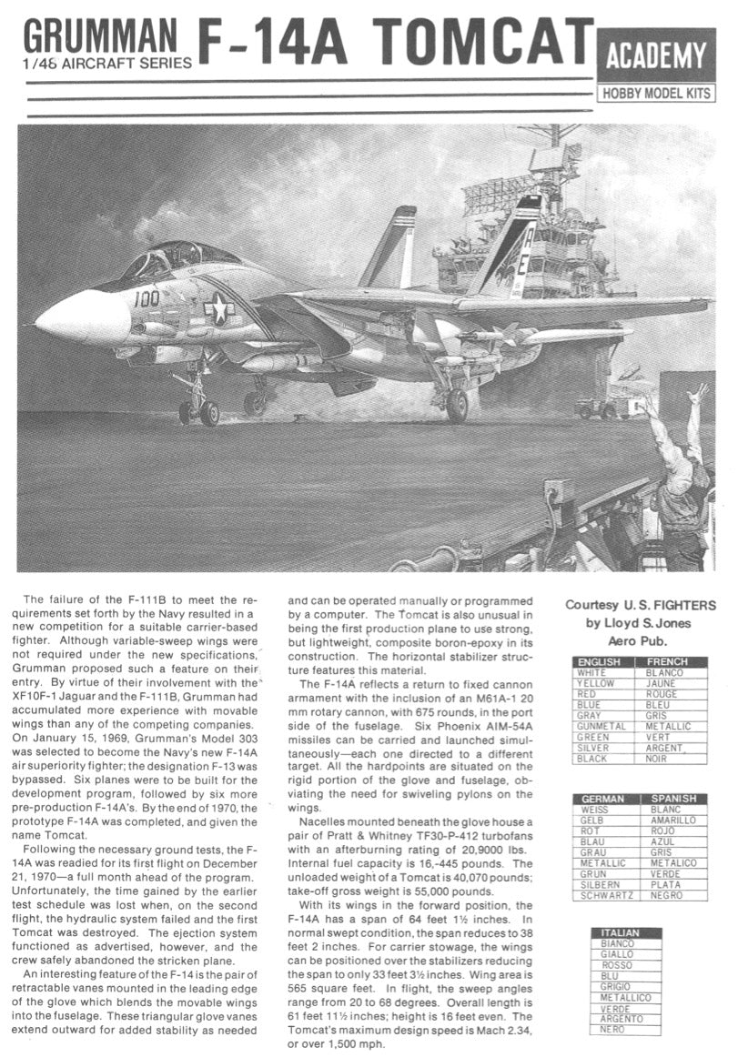 F-14A TOMCAT | 12253 | Academy Hobby