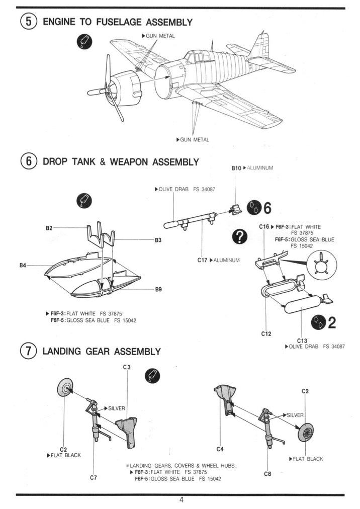 F6F-3/5 HELLCAT | 12481 | Academy Hobby