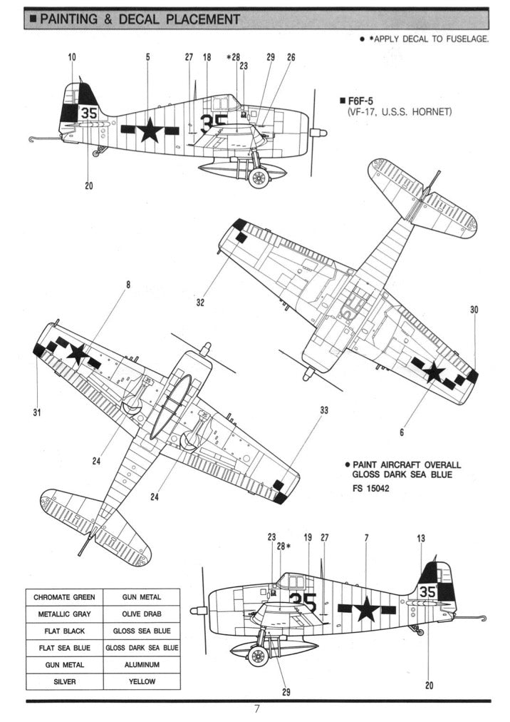 F6F-3/5 HELLCAT | 12481 | Academy Hobby