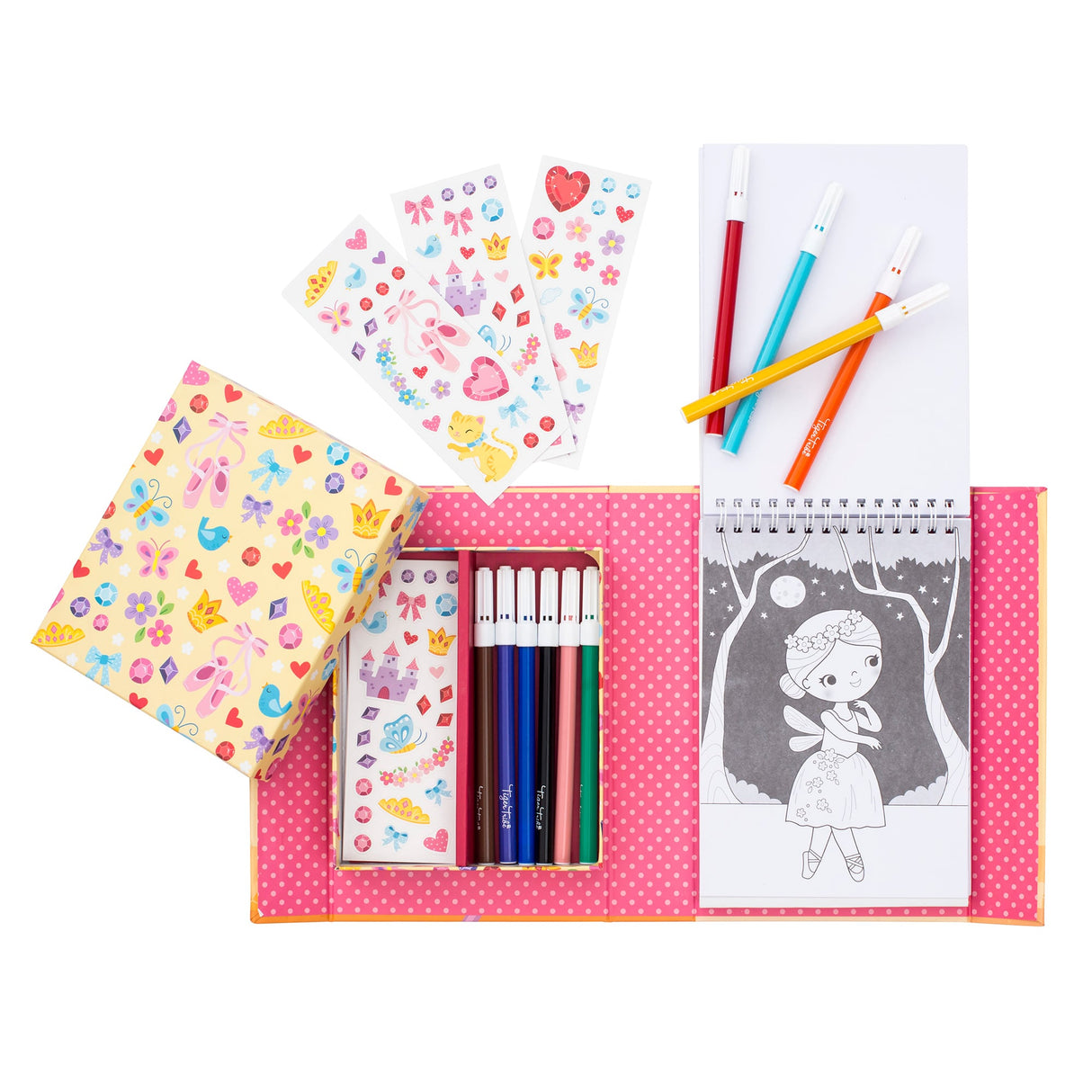 Ballet coloring set with crayons, coloring pages, and decorative items for Schylling 14014