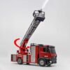 Red RC fire truck with extended ladder and light beam for IMEX HUN11561