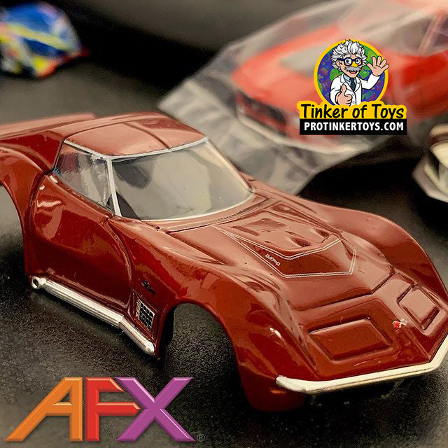 Red metallic 1970 Corvette LT1 slot car for AFX/Racemasters 22038