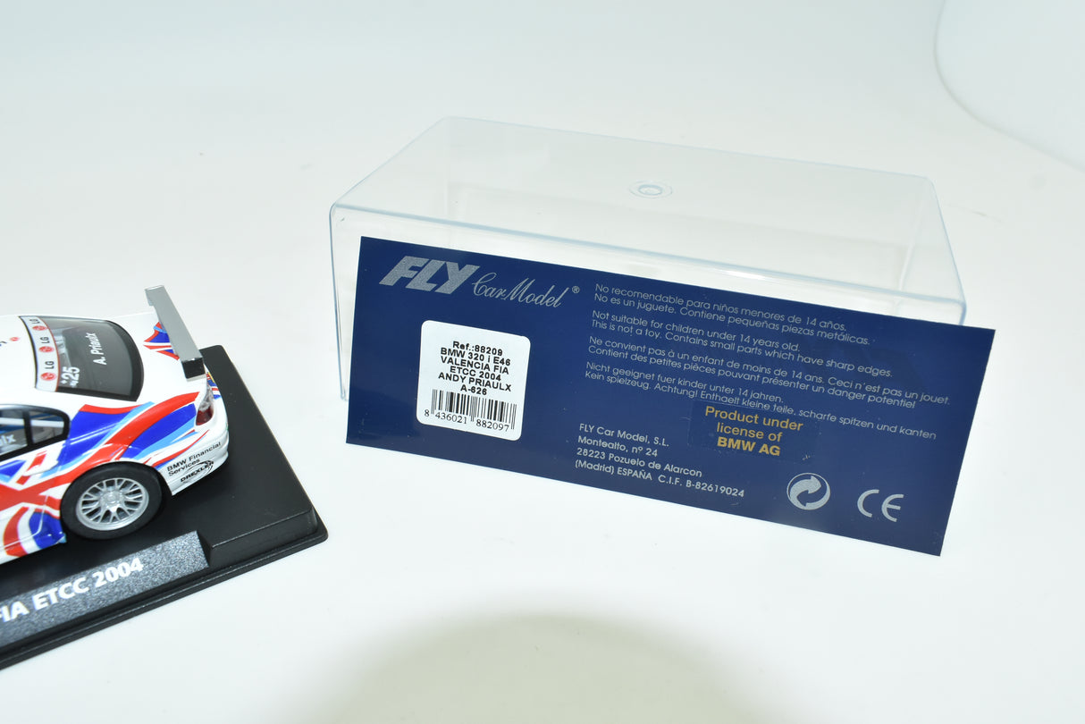 Slot car box for BMW 320i E46, ETCC 2004 for Fly Car 88209