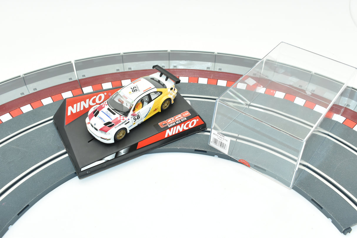 BMW M3 GTR race car on a track section for REH Ninco 50295