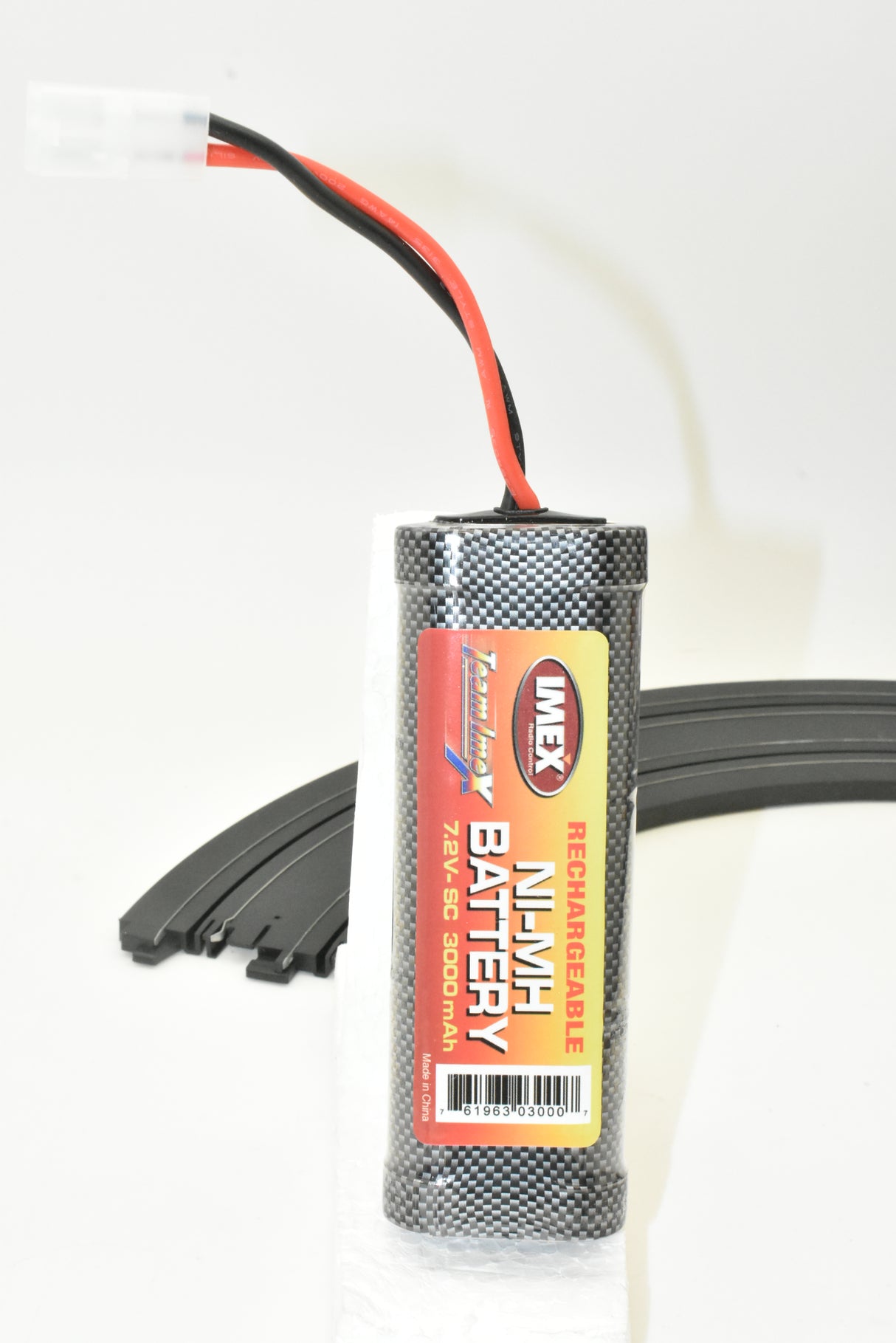 Rechargeable 7.2V 300mAh Ni-MH battery pack with attached leads for IMEX TTN3000
