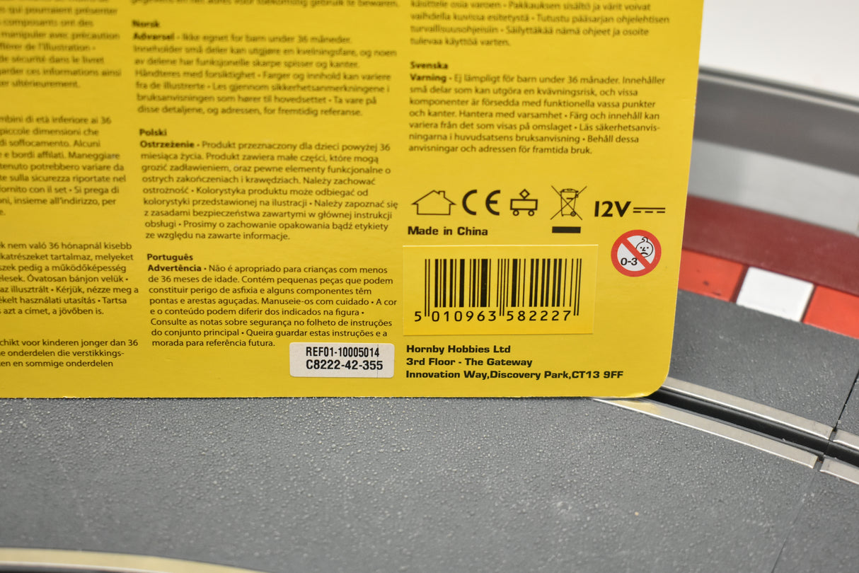 Scalextric converter straight track piece, model number C8222