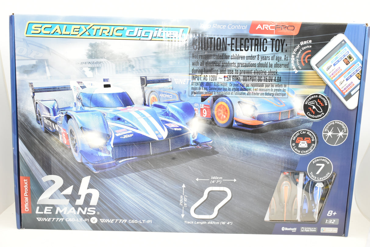 Race car set box showing a blue race car and track layout components for Bundle Pack Special C1404T