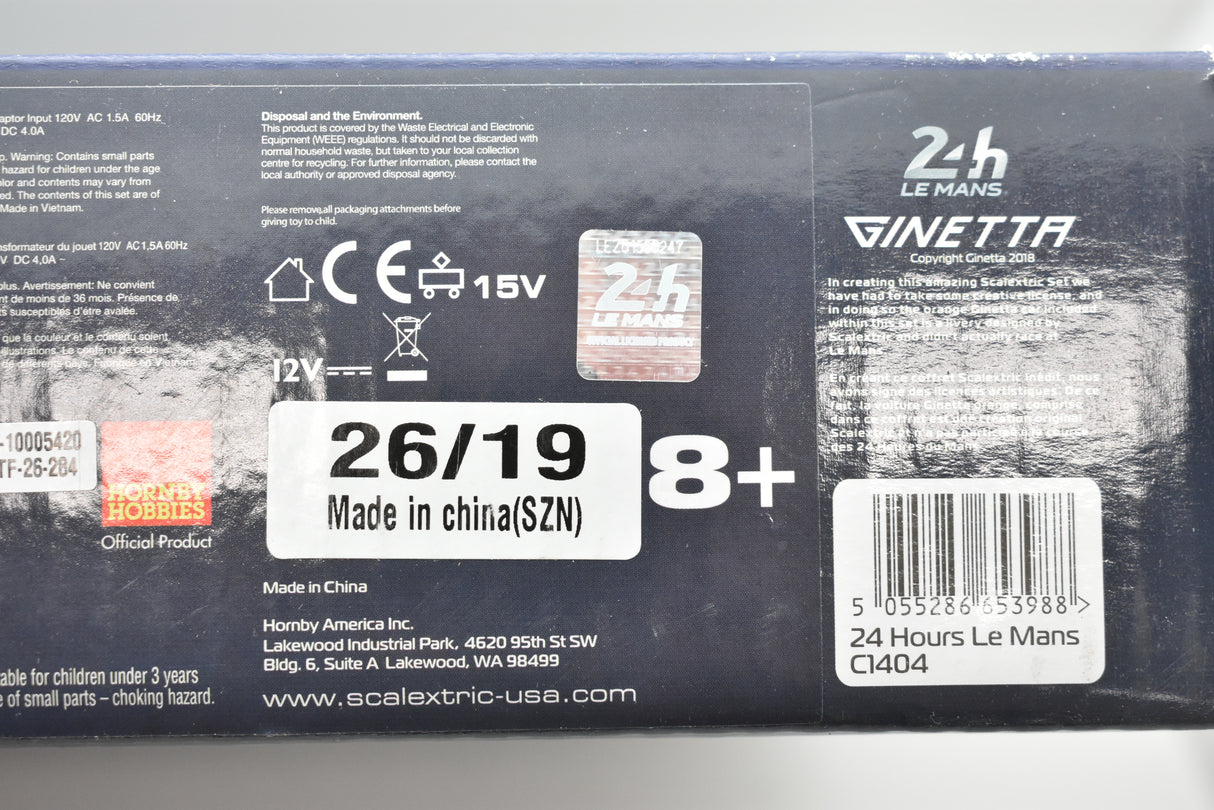 Model car set box showing 24 Hours Le Mans branding and product details for Bundle Pack Special C1404T