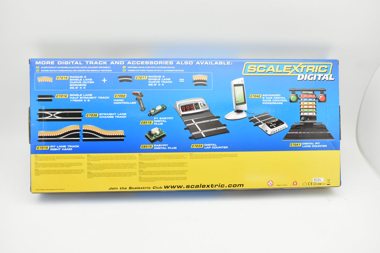 Pit Lane Track (Left Hand) with sensor for model train layout for Scalextric C7014