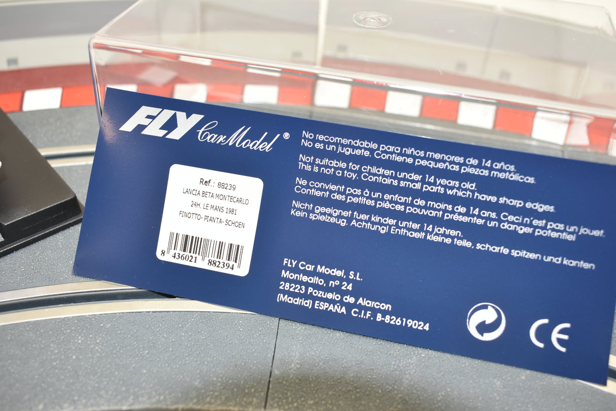 Model car box for Lancia Beta MonteCarlo 24h, Le Mans 1981 for Fly Car 88239