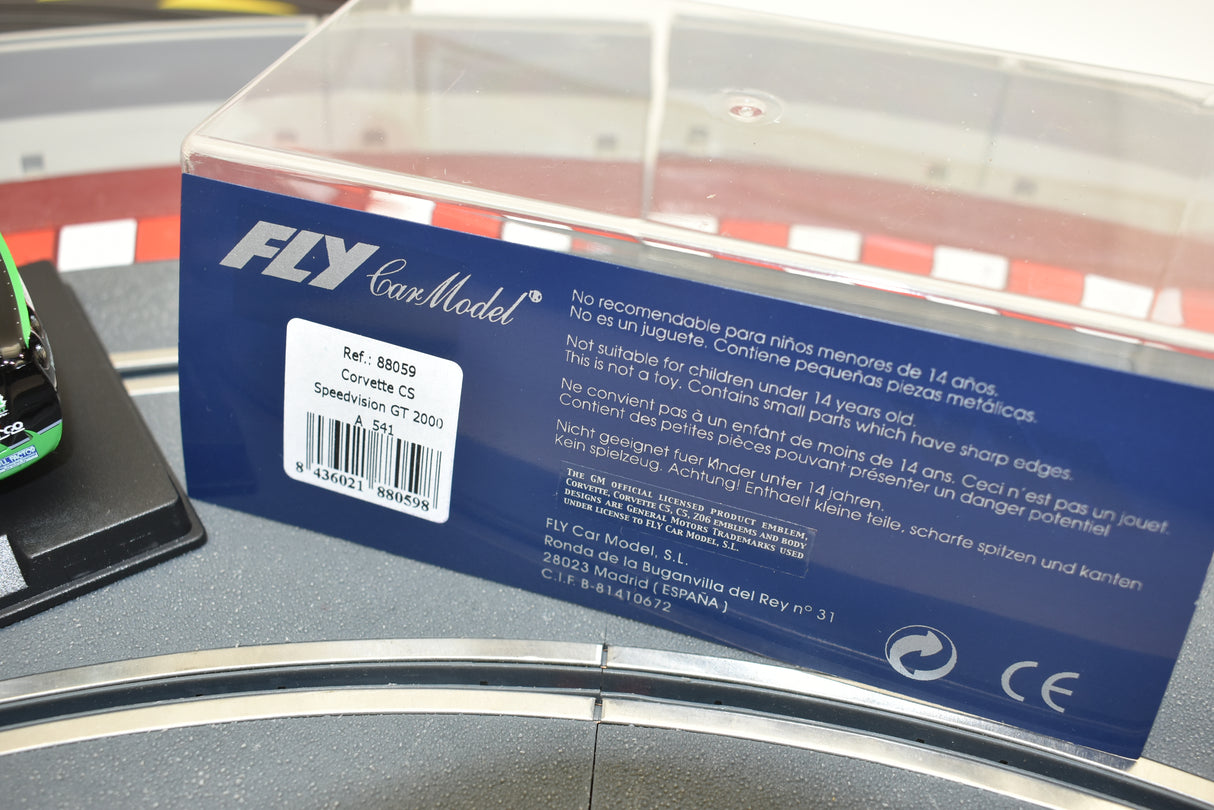 Model car box showing Corvette CS SpeedVision GT 2000 details for Fly Car A541