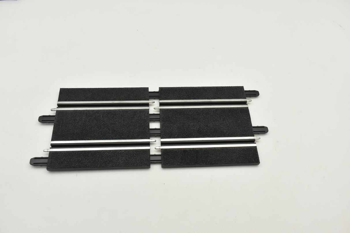 Two black, straight track hardware pieces for curtain or blind support for SCX Compact SC-01.008