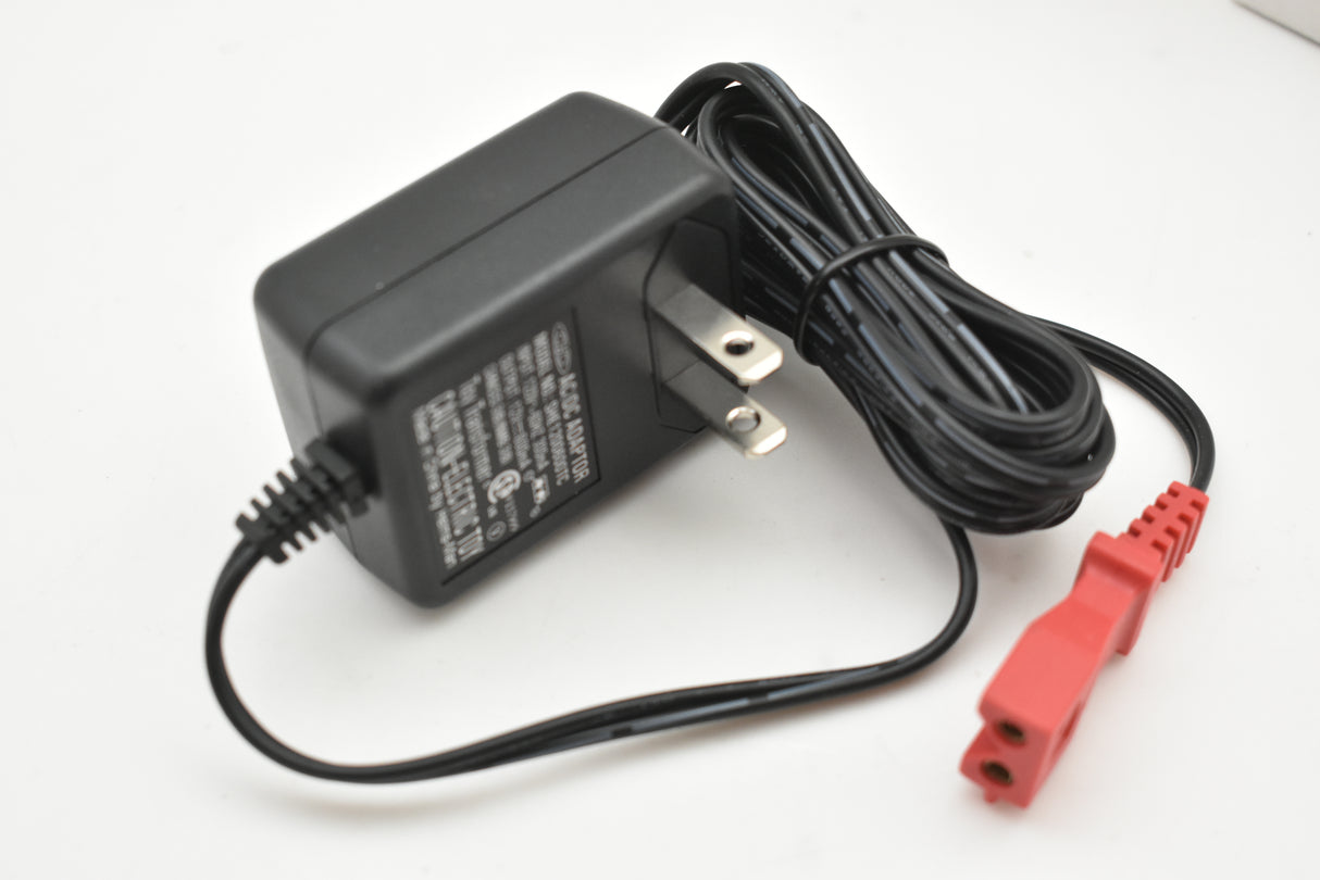 AC power adapter with black cord and red connector for SCX Compact SHE1200600TC