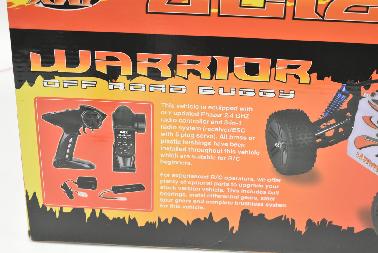 RC buggy product box art showing the vehicle and features for IMEX 18020