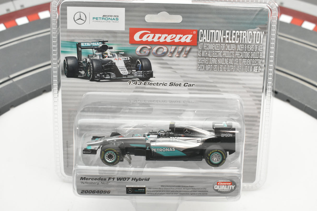 Slot car of 2006 Mercedes F1 W07 Hybrid race car for Carrera Go 20064096