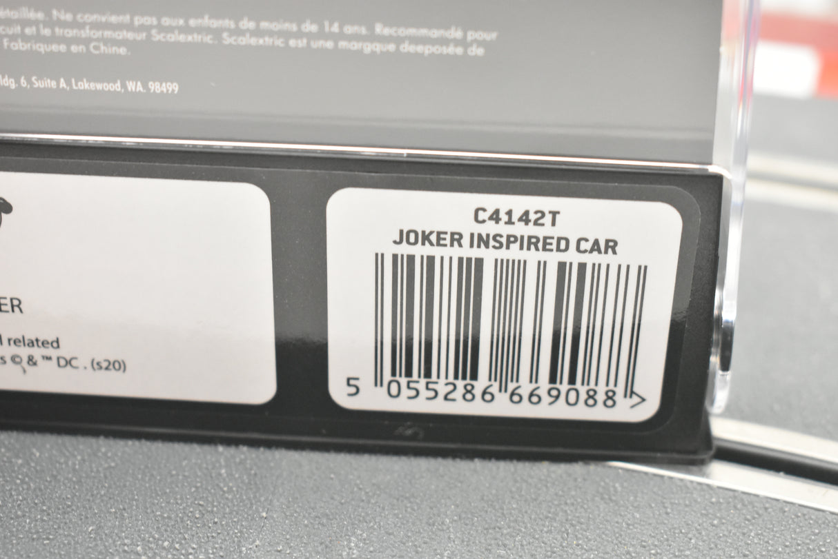 Product barcode for Joker Inspired Car, model C4142T for Scalextric