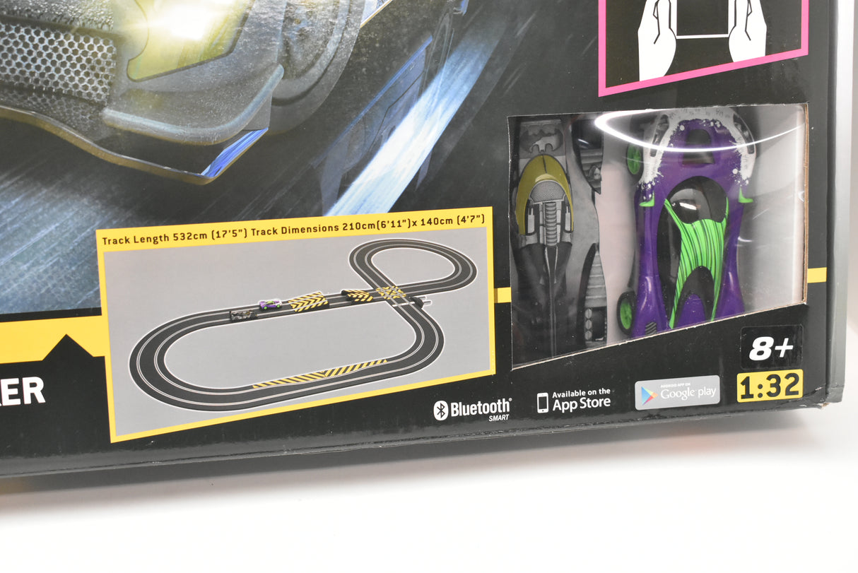 Race track layout and Batman/Joker cars for a collectible set for Scalextric C415