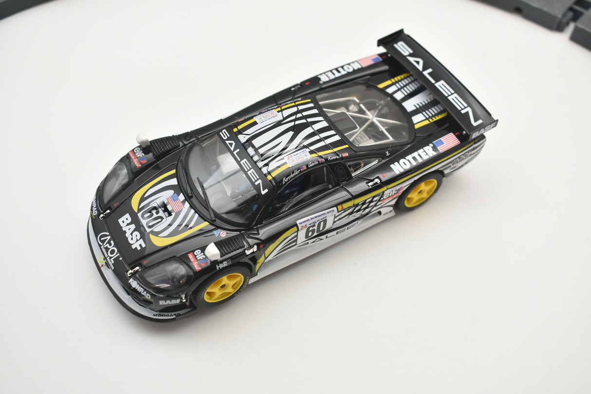 Slot car of a Saleen S7 race car from Le Mans 2001 for Fly Car 88044, rear view