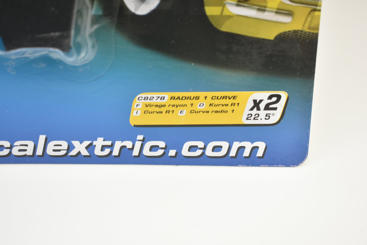 Radius 1 Curve 22.5° track piece, sold as a set of two for Scalextric C8278