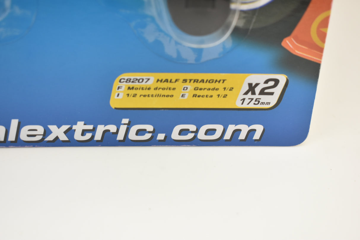 C8207 Half Straight 175mm x 2 model track piece for Scalextric