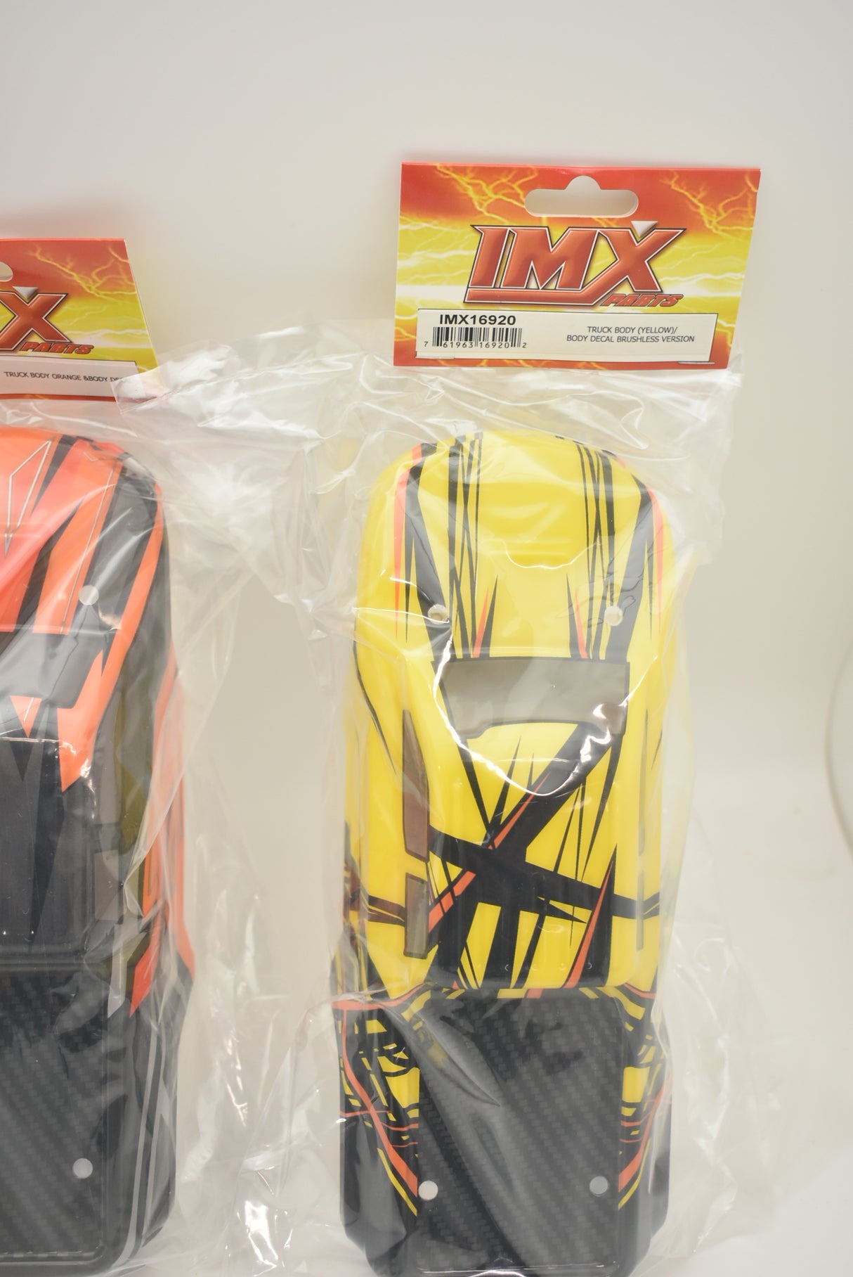 Yellow and black decal for a monster truck body for Ninja Monster Truck IMX16920