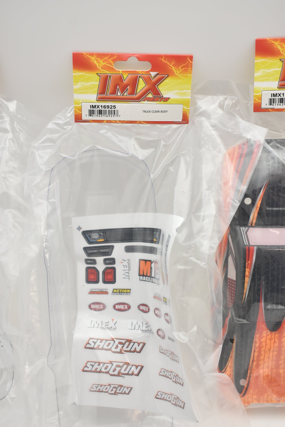 Clear body for monster truck, IMX16925 model for Ninja Monster Truck