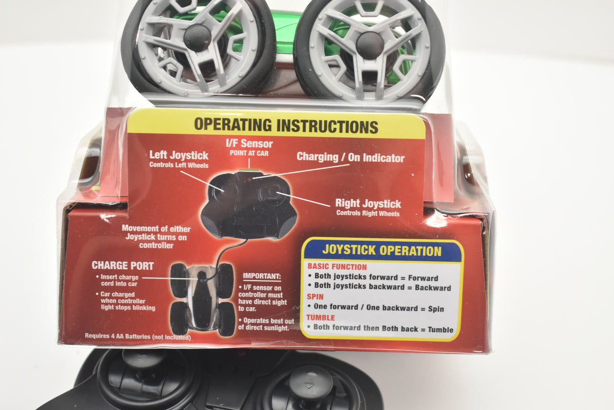 RC car controller with operating instructions for left and right joysticks for 48000 48000