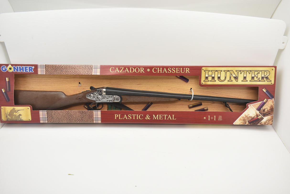 Side-by-side shotgun in a wooden presentation case for Gonher 111/0