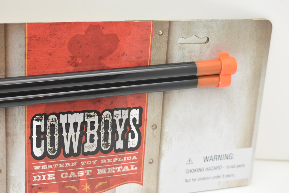 Toy rifle and box with "COYBOYS" text for Parris Toys 4722