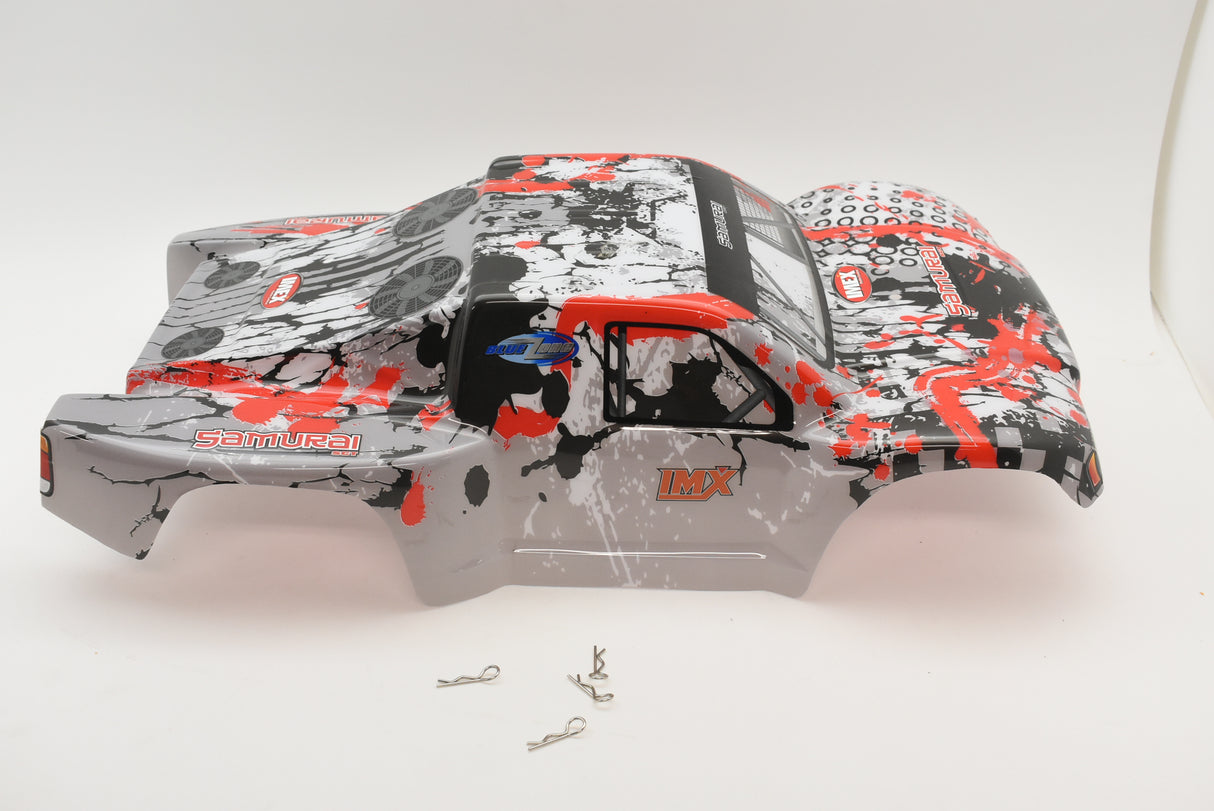 Red and black printed SC Truck body for R/C scale model for IMEX R/C parts IMX18590