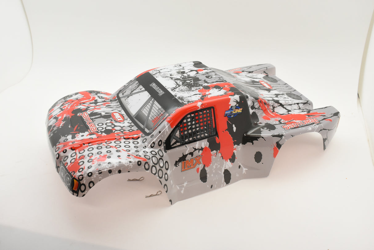 Red and black printed SC Truck body for R/C parts for IMEX R/C parts IMX18590