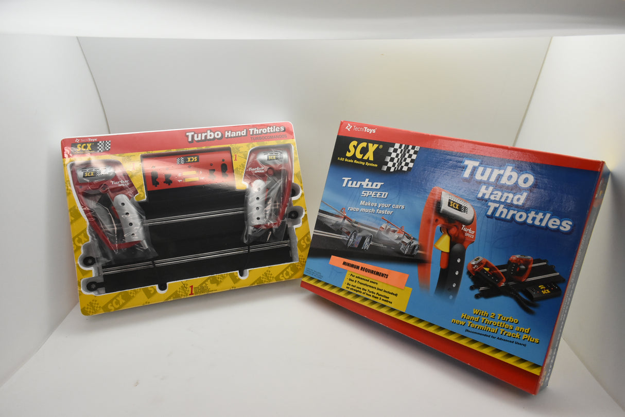 Two sets of slot car hand throttles for racing cars for SCX Slot Car 1/32 88200