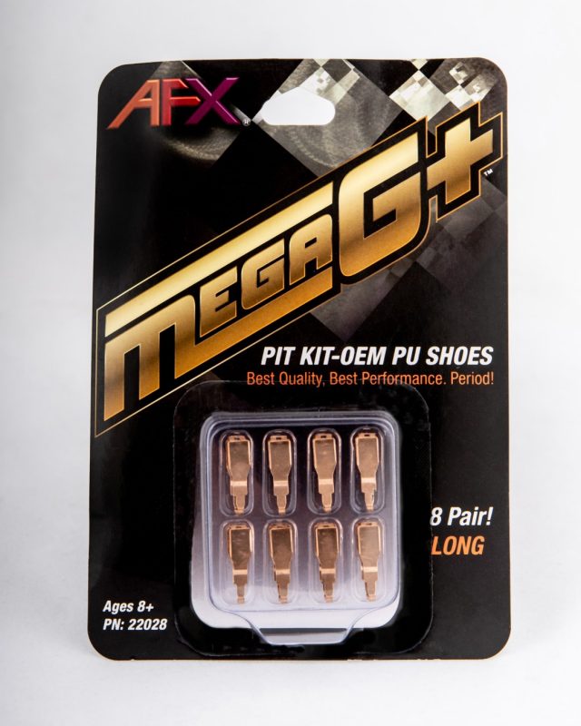 Eight pairs of long pit kit PU shoes for athletic use for AFX/Racemasters 22028, rear view