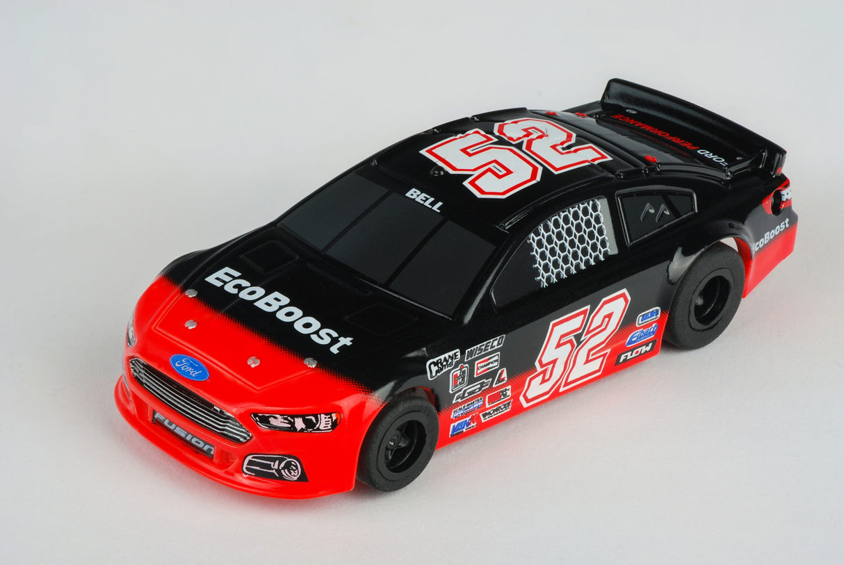 Red and black slot car with "EcoBoost" and "52" decals for AFX/Racemasters 22041