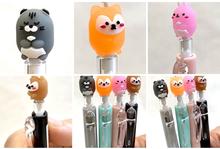 Assortment of cute, animal-themed retractable gel pens for BCmini 22243