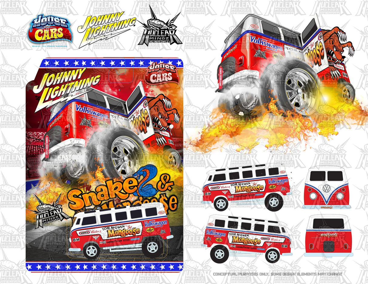 Las Vegas Super Convention 2023 Mongoose Zinger Bus | JLCP7413 | Johnny Lighting
