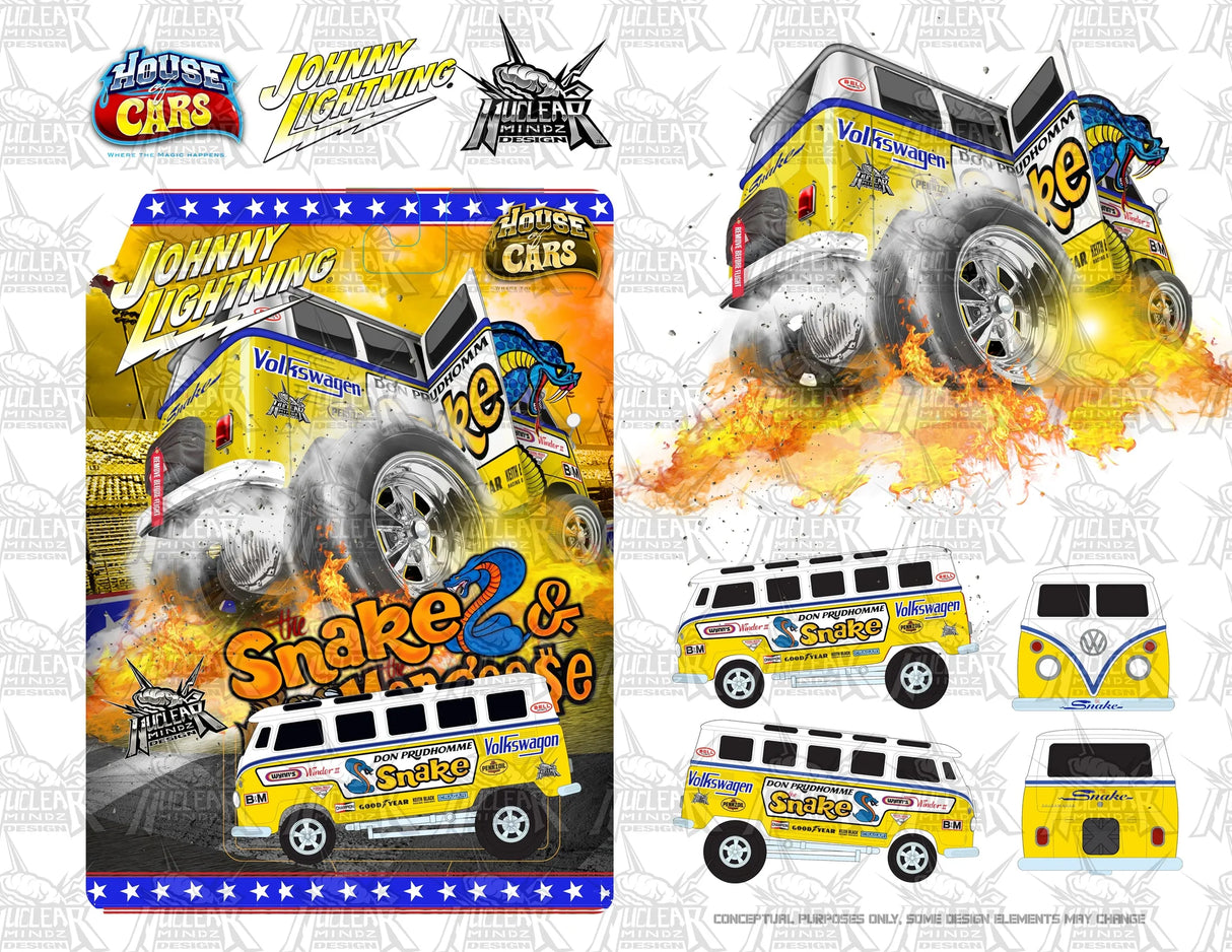 Las Vegas Super Convention 2023 Snake Zinger Bus | JLCP7412 | Johnny Lighting