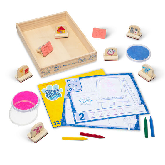 Craft activity set with stamps, stamps, and coloring sheets for kids for Melissa and Doug 33015