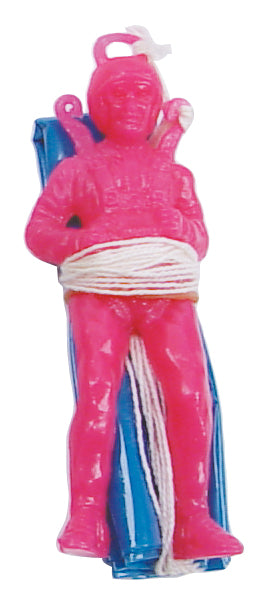 Pink inflatable parachute toy with attached rope for water play for Toy Smith 334P
