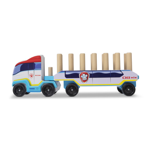 PAW Patrol ABC Block Truck toy with blue and red colors for Melissa and Doug 33272