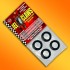 Four scale slot car tires for racing for Carrera GO!!! NASCAR /43 Scale Slot Car Tire