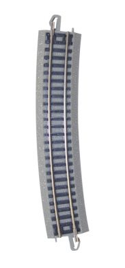 Glittery, curved railroad track piece for model train scenery for Bachmann 44884