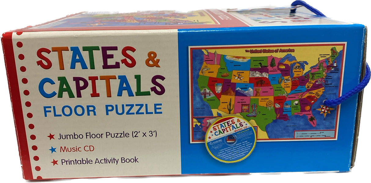 States & Capitals Jumbo Floor Puzzle with CD | CTM1022 | Creative Teaching Materials