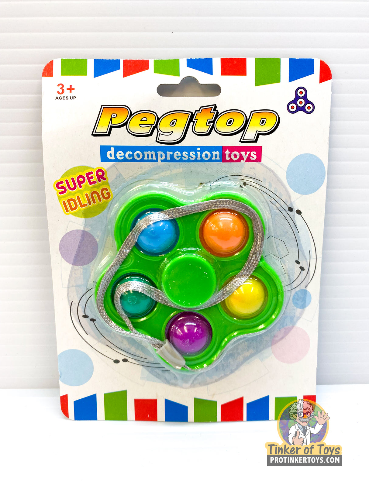 5 Finger Popper Fidget Spinner | 88715 | BVP-BVP-Green-ProTinkerToys