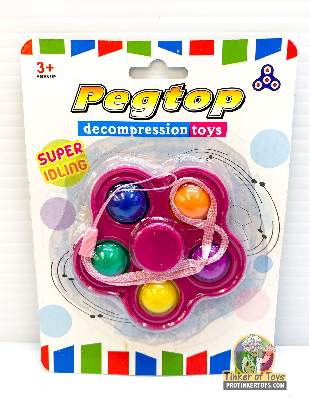 5 Finger Popper Fidget Spinner | 88715 | BVP-BVP-Pink-ProTinkerToys