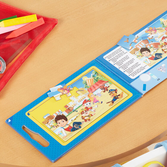 PAW Patrol magnetic jigsaw puzzle featuring pups and friends in a fun scene for Melissa and Doug 33262