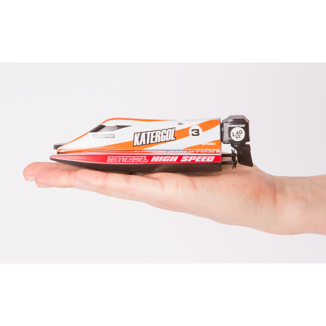 Red RC mini boat transmitter and receiver set for Invento 500804