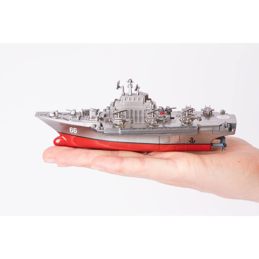 Remote control model aircraft carrier on a hand for Invento 500822