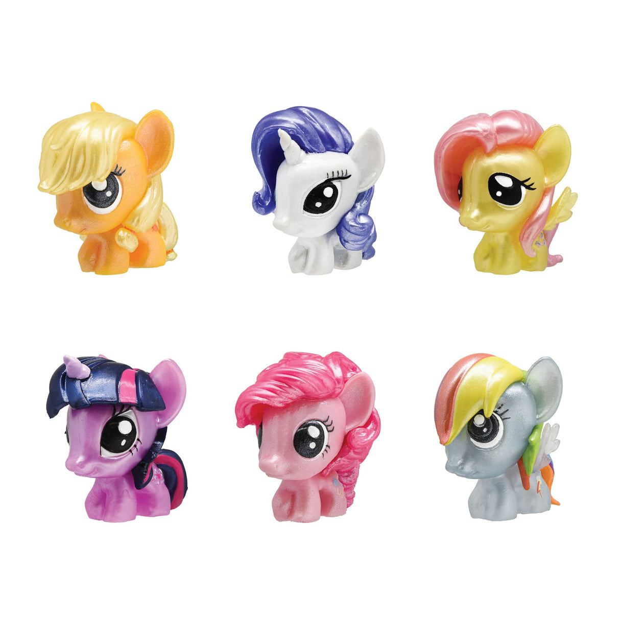 Assortment of My Little Pony Mash'ems collectible figures in various colors for Schylling 51646